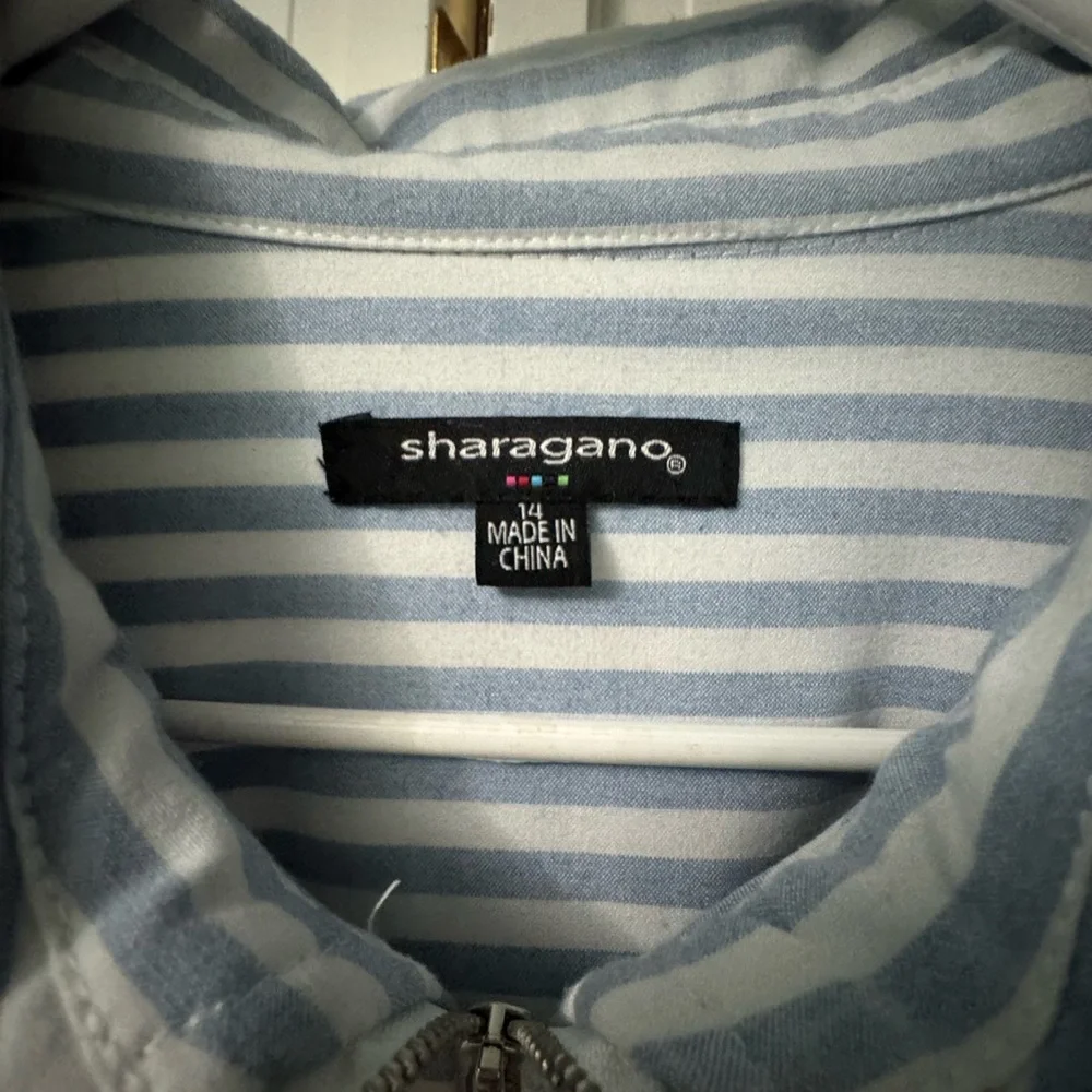 Nautical/Costal Women’s Striped Utility Dress w/ Belt 14 - Picture 7 of 7